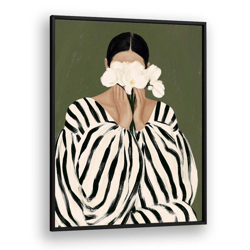 WOMAN WITH WHITE ORCHIDS II