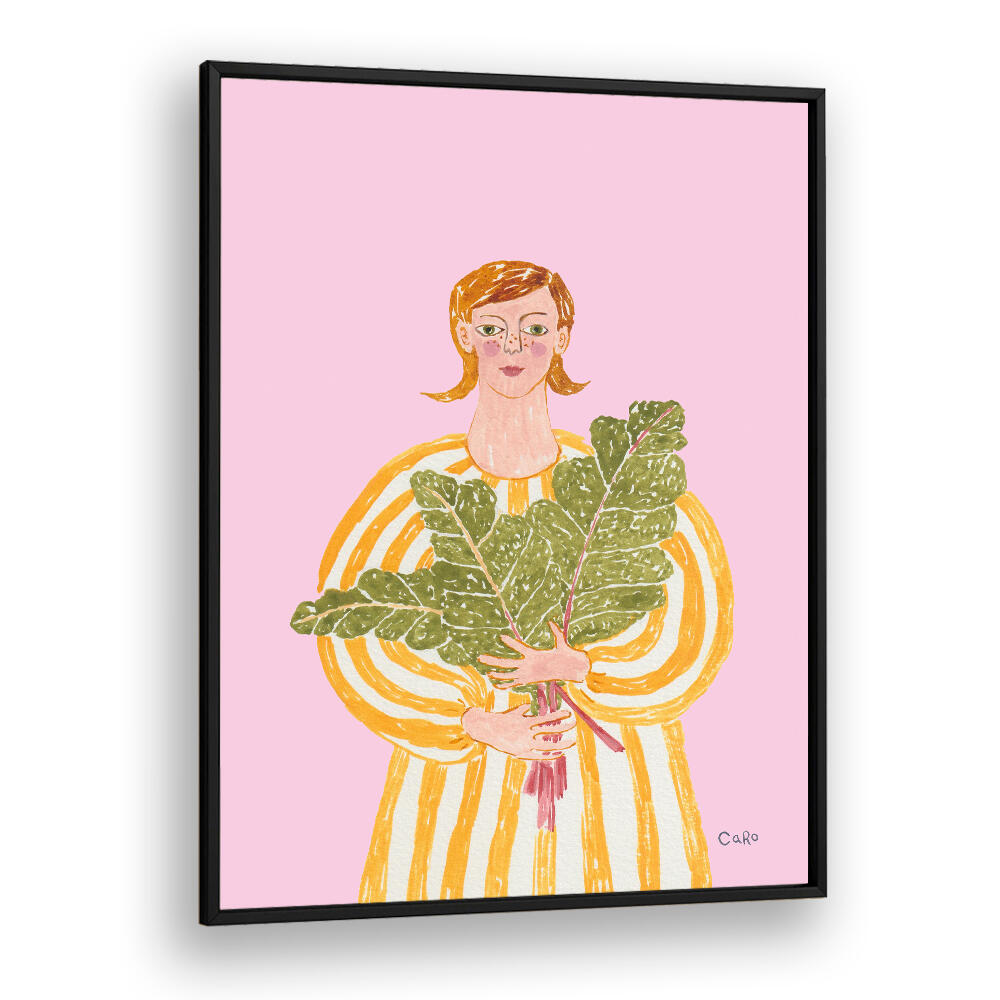 WOMAN WITH MANGOLD , PORTRAITS & FIGURATIVE ILLUSTRATIONS