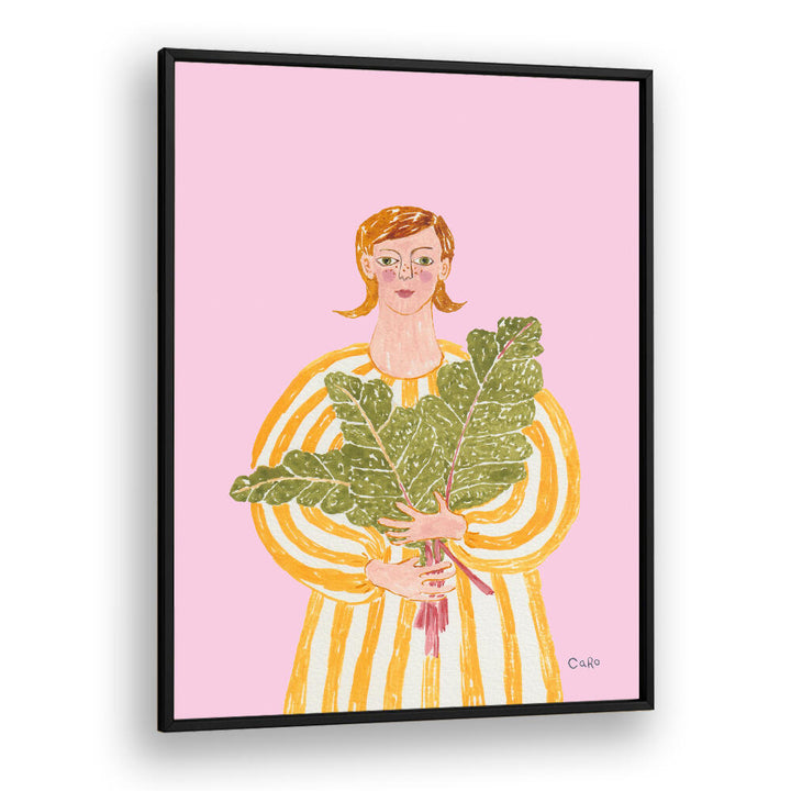 WOMAN WITH MANGOLD , PORTRAITS & FIGURATIVE ILLUSTRATIONS