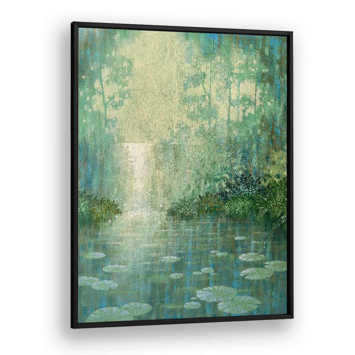 Serene WATERLILY POND, LANDSCAPE PAINTINGS bring tranquility and charm to your home or office decor.