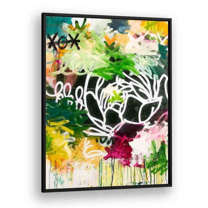 XO GREEN FLOWER , ABSTRACT PAINTINGS