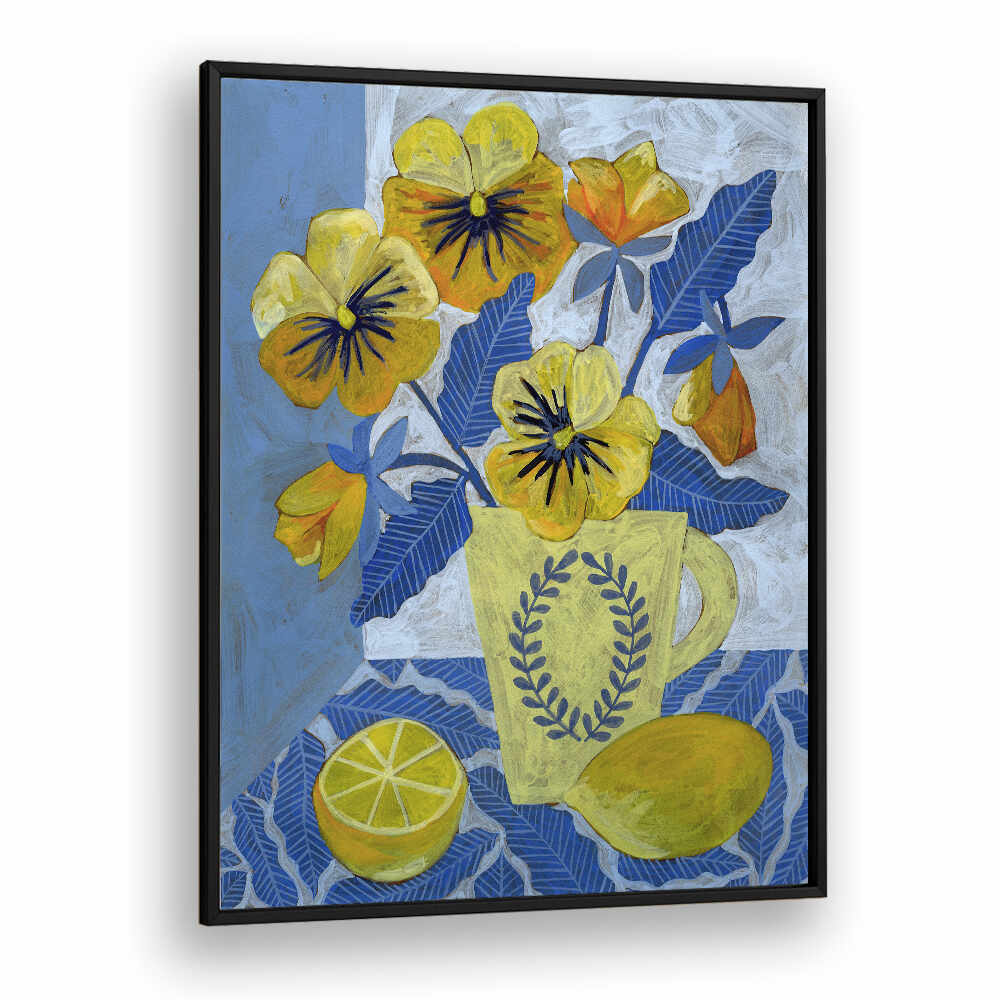 YELLOW PANSIES AND LEMONS