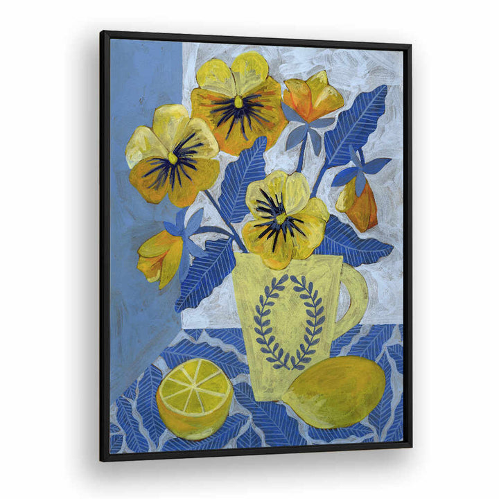 YELLOW PANSIES AND LEMONS