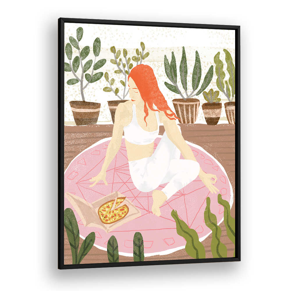 YOGA + PIZZA , PORTRAITS & FIGURATIVE ILLUSTRATIONS