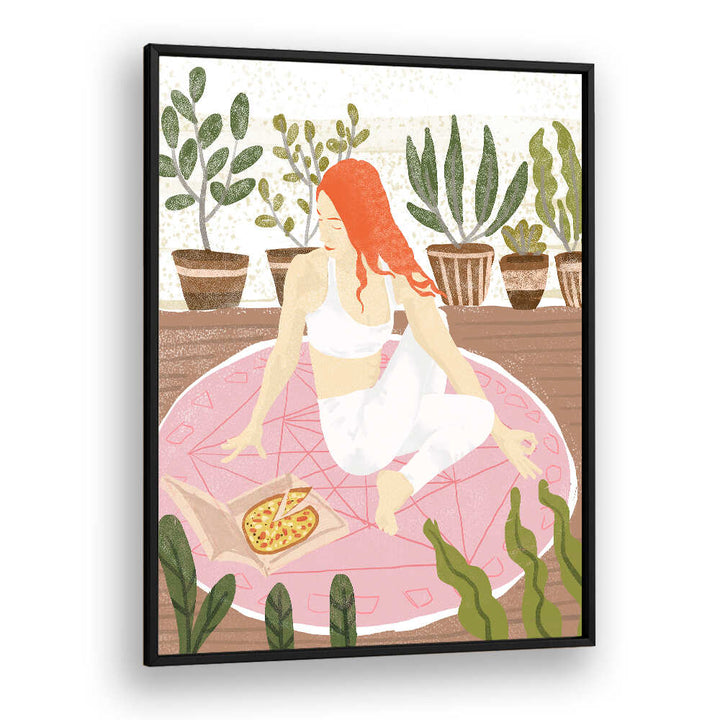 YOGA + PIZZA , PORTRAITS & FIGURATIVE ILLUSTRATIONS