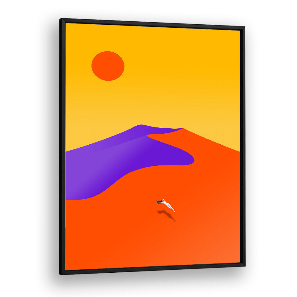 Vibrant FLOATING, LANDSCAPE PAINTINGS featuring bold colors and abstract shapes, perfect for modern decor.
