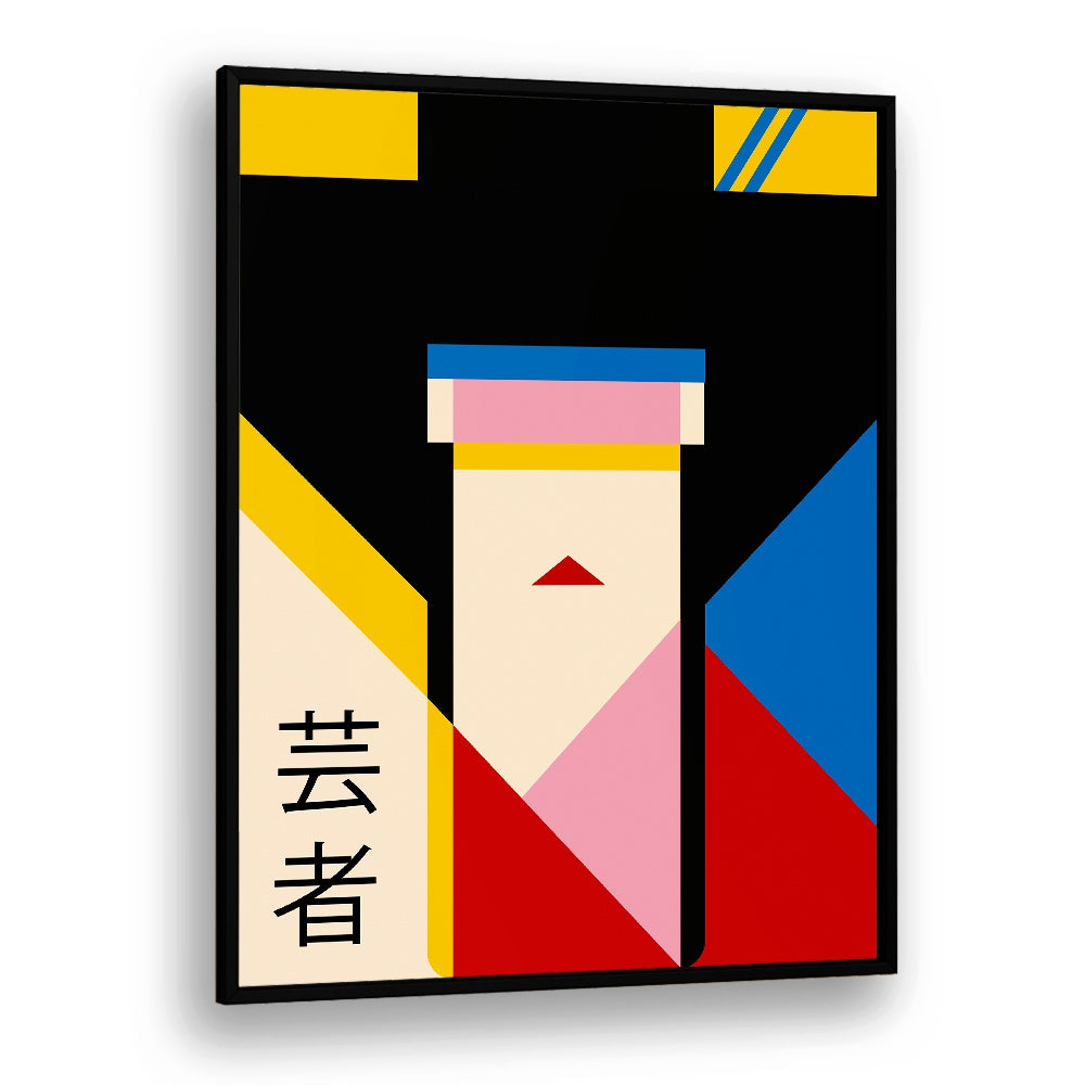 Stylish JAPANESE LADY artwork in vivid colors, showcasing the beauty of JAPANESE PAINTINGS collection.