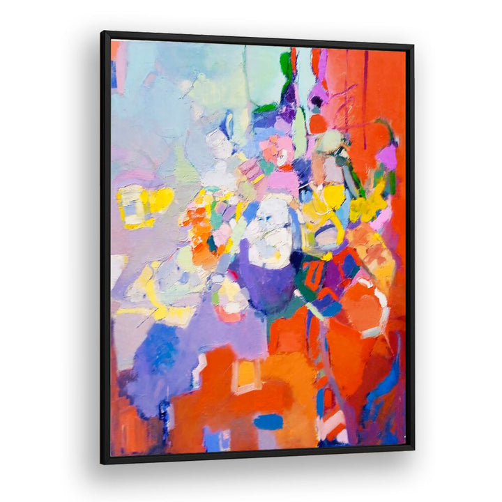Vibrant ORIGINAL RUG and ABSTRACT PAINTINGS enhancing modern decor with luxury and style for any living space.
