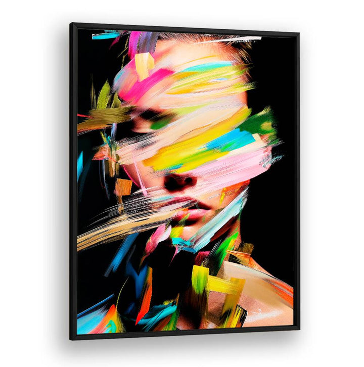 Colorful abstract painting "FACELESS I" by Philippe HUGONNARD redefines creativity and style in modern art.