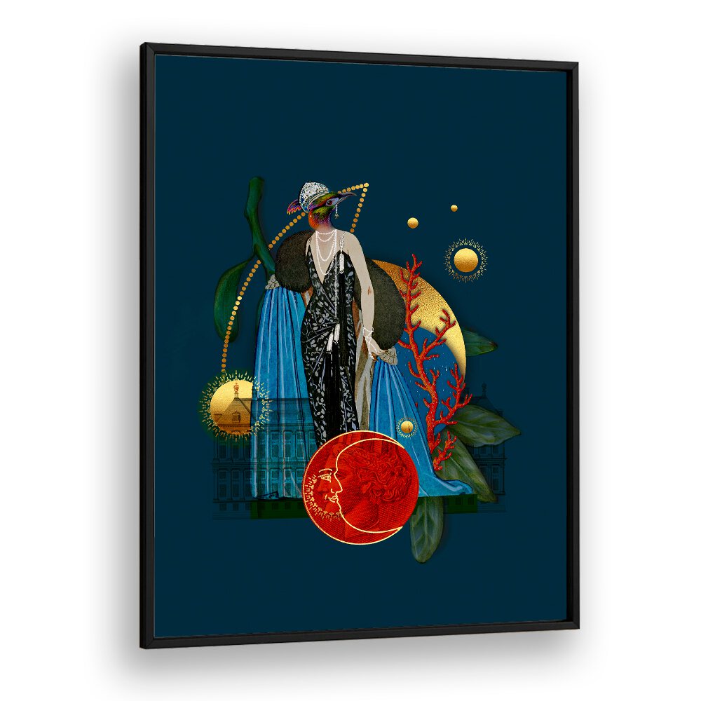 Enchanting QUEEN OF THE UNDERWATER GARDENS, SURREAL ART PRINTS, perfect for transforming your living space.