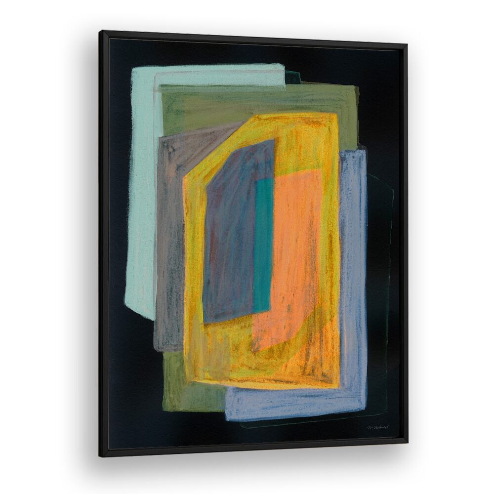 CHALK AND SHAPES II , ABSTRACT PAINTINGS