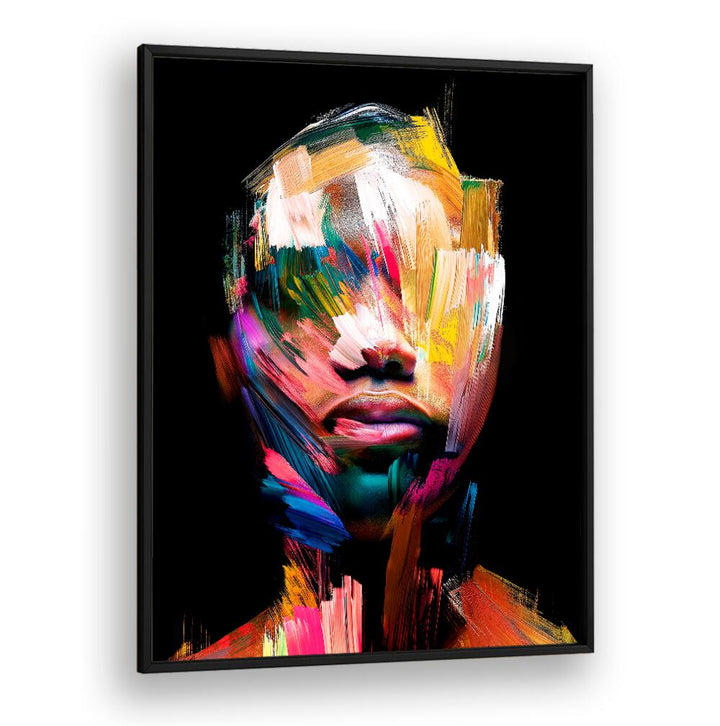 Vibrant colors blend in FACELESS XII, ABSTRACT PAINTINGS by Philippe HUGONNARD, redefining artistic expression.