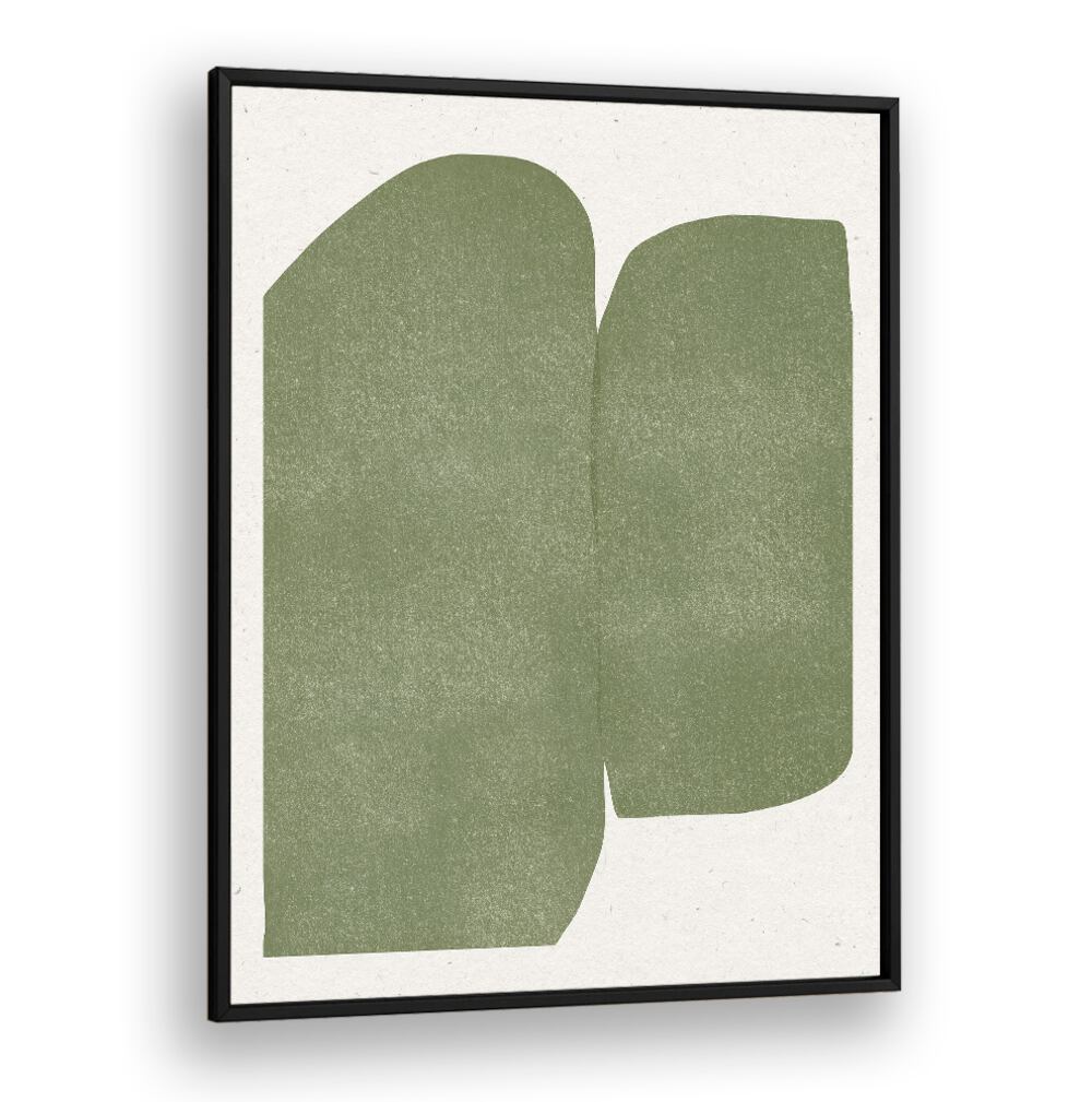 GREEN PAPER CUT MODERN , ABSTRACT PAINTINGS