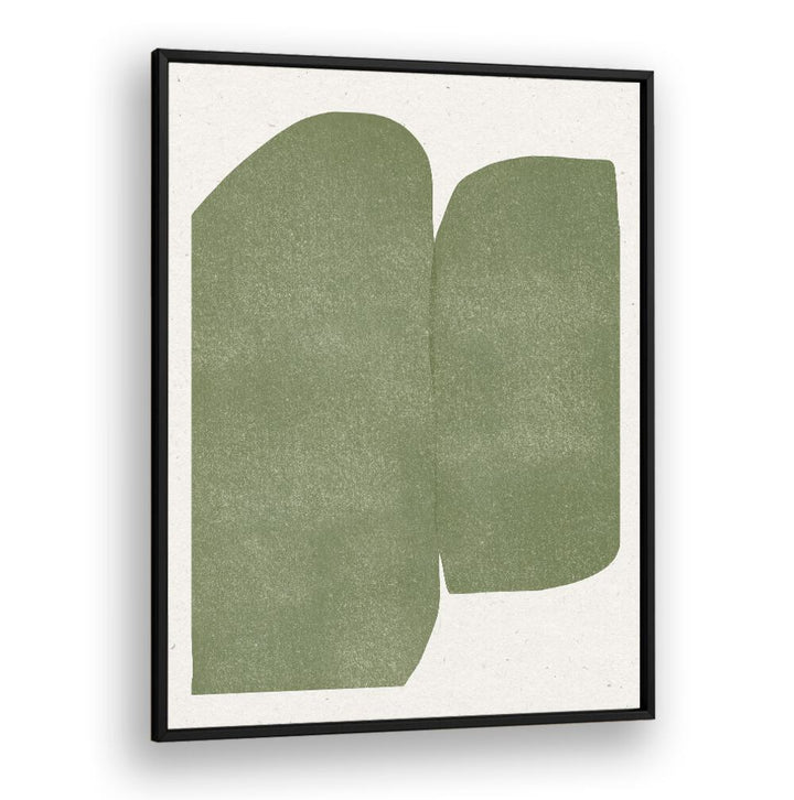 GREEN PAPER CUT MODERN , ABSTRACT PAINTINGS