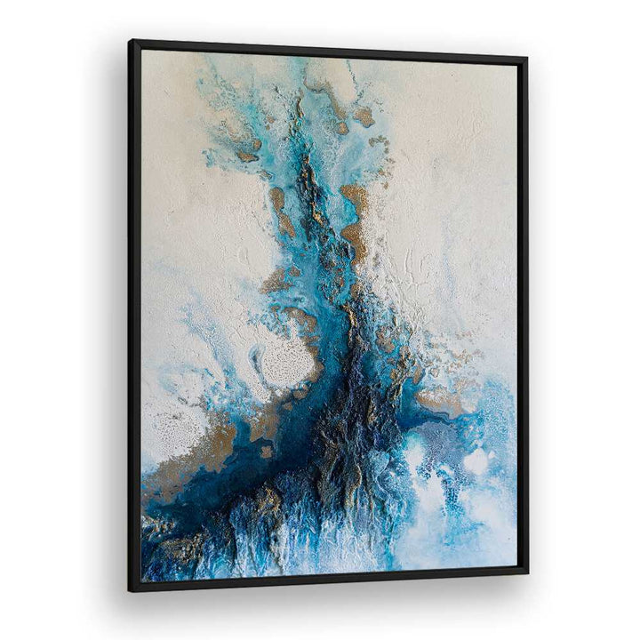 Mesmerizing COASTAL RELEASE, ABSTRACT PAINTINGS featuring vibrant blues and serene textures to enhance any space.