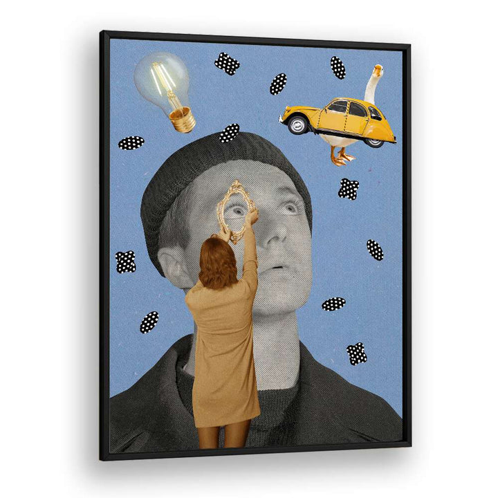 PEOPLE IV, SURREAL ART PRINTS features a striking blend of whimsy and creativity, perfect for modern decor.