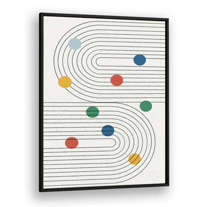 RETRO DOTS BALANCE , ABSTRACT PAINTINGS