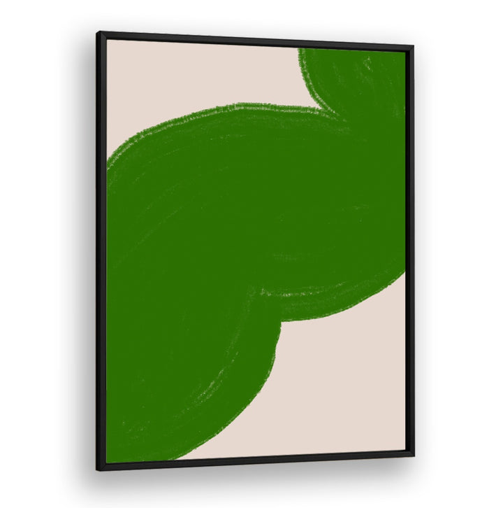 GREEN SHAPE COMPOSITION , ABSTRACT PAINTINGS