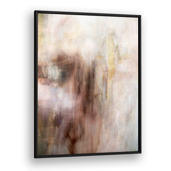 Ethereal forms blend softly in this abstract painting, adding a serene touch to any space. Perfect for modern decor.