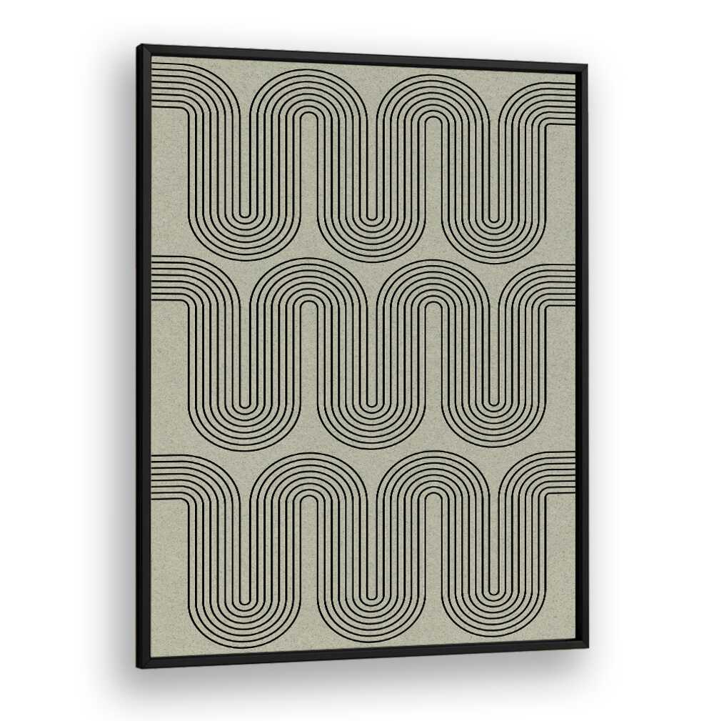 Stylish MODERN WAVES NO.II, GEOMETRIC ART PRINTS featuring fluid lines, perfect for contemporary decor.