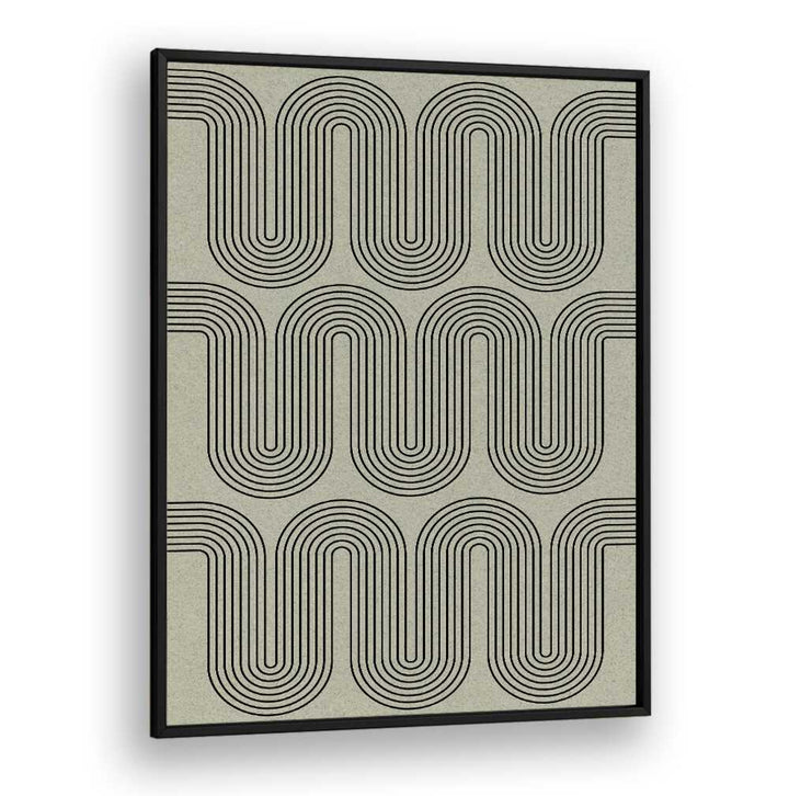 Stylish MODERN WAVES NO.II, GEOMETRIC ART PRINTS featuring fluid lines, perfect for contemporary decor.