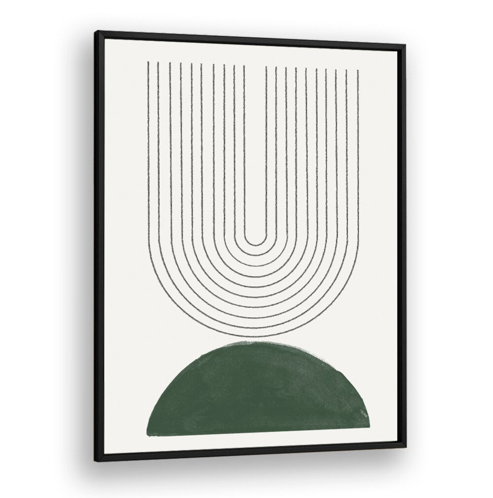 Stylish GREEN MODERN NO.5, GEOMETRIC ART PRINTS featuring a contemporary design, perfect for modern home decor.