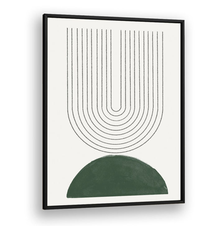Stylish GREEN MODERN NO.5, GEOMETRIC ART PRINTS featuring a contemporary design, perfect for modern home decor.