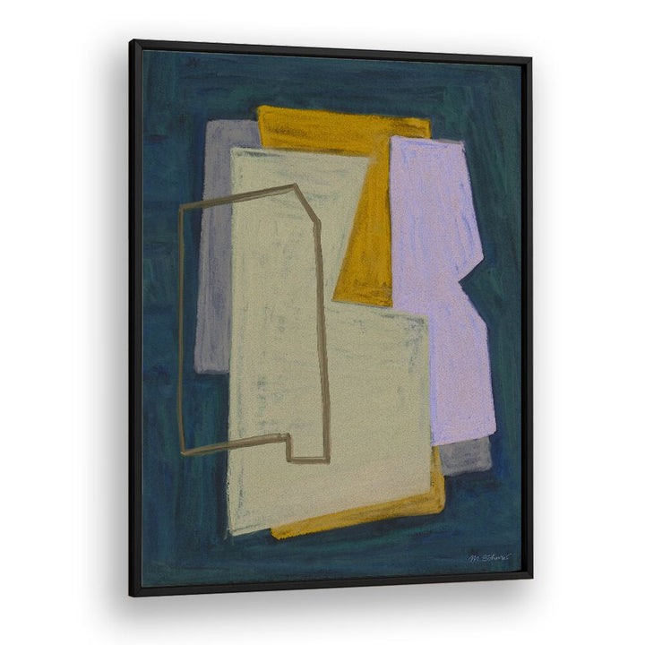 CHALK AND SHAPES I , ABSTRACT PAINTINGS