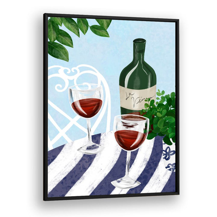 Charming artwork featuring RED WINE UNDER THE TREE, BAR & CAFE for a cozy atmosphere in your space.