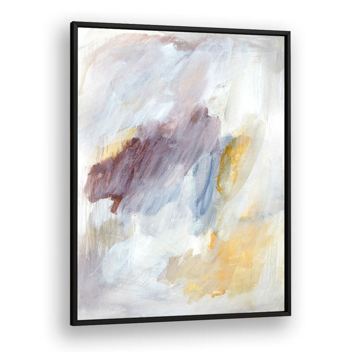 Ethereal brushstrokes in soft colors create a serene vibe in this abstract painting, perfect for any space.