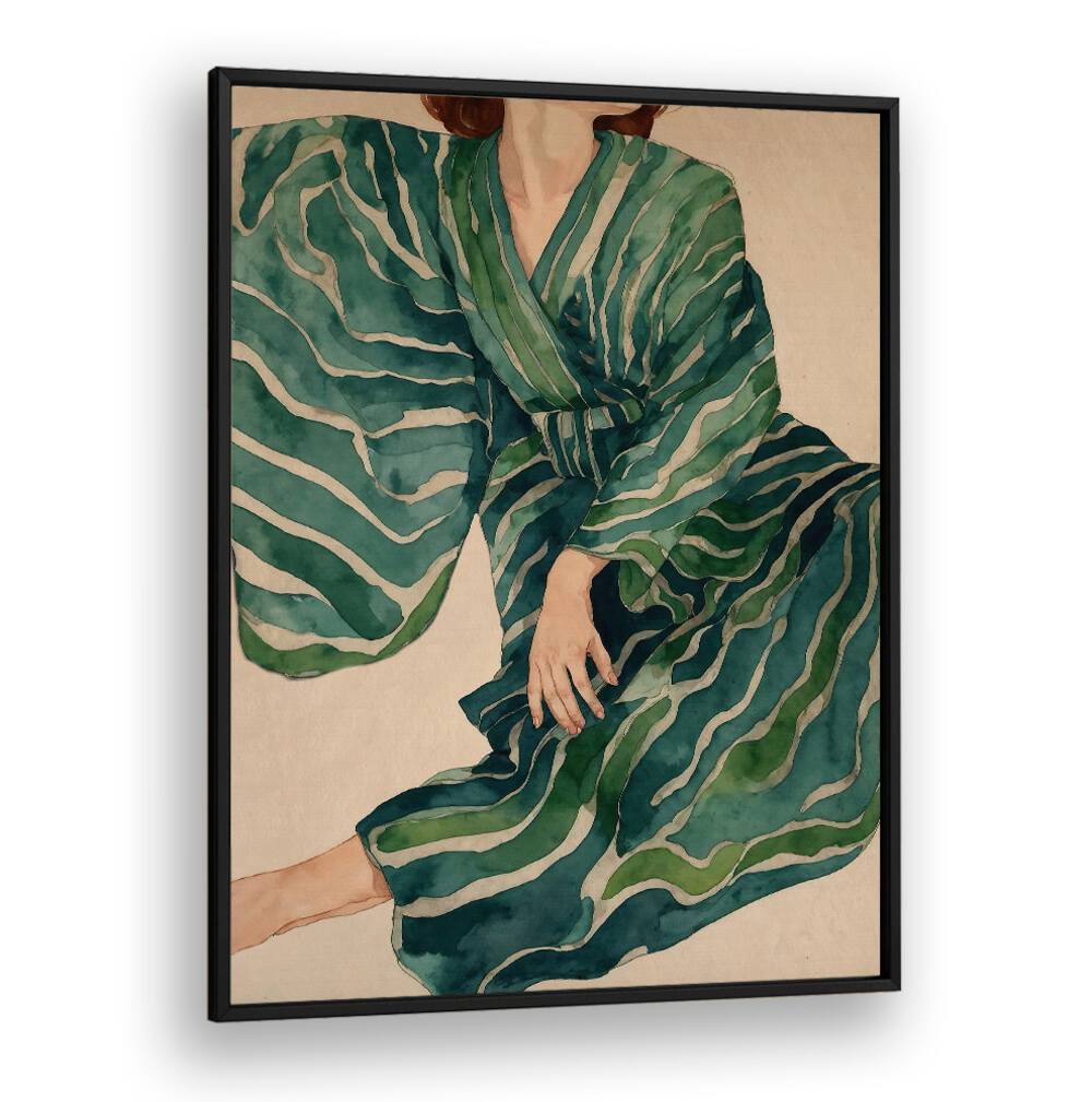 FIGURATIVE WOMAN NO.II, PORTRAITS showcases a stunning abstract painting in vibrant colors, perfect for your collection.