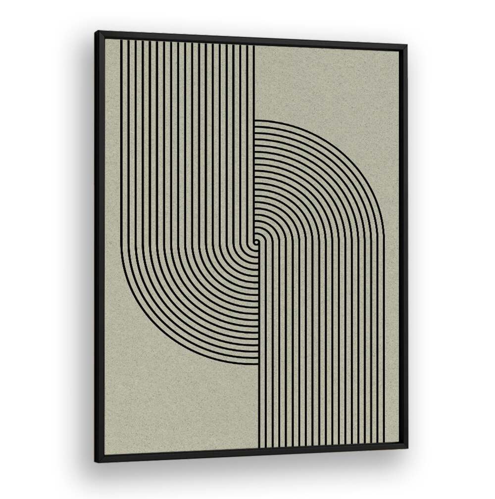 Elegant GREEN MID CENTURY MODERN, GEOMETRIC ART PRINTS featuring sleek lines, perfect for modern home decor.