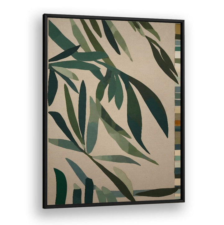 Stunning PAPER CUT GREEN LEAVES, FLORAL FLOWER PAINTINGS to refresh your home with a touch of nature's beauty.