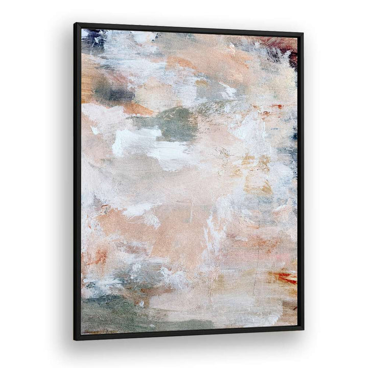 Abstract painting titled "ALIGNMENT," showcasing soft hues and textures, perfect for modern decor.
