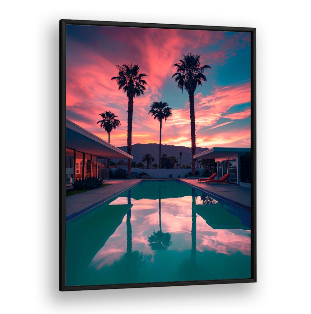 FALLING OF THE NIGHT II, BEACH PAINTINGS showcases a stunning twilight scene, perfect for enhancing any serene space.