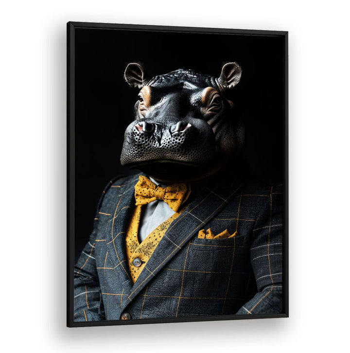WILD SUITS - HIPPOPOTAMUS , ANIMAL PAINTINGS