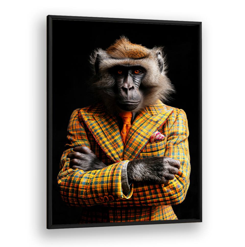 WILD SUITS - BABOON MONKEY , ANIMAL PAINTINGS