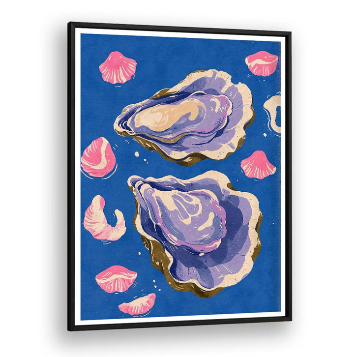 Vibrant OYSTERS, BEACH PAINTINGS capturing coastal beauty, perfect for enhancing your home décor.