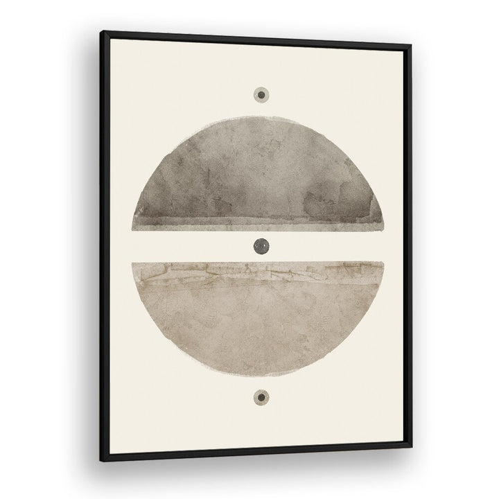 Sophisticated TAUPE ENIGMA, GEOMETRIC ART PRINTS featuring abstract 3D shapes, perfect for modern decor styles.
