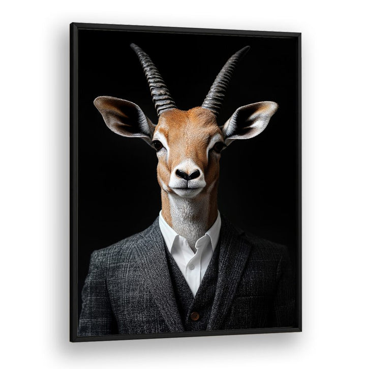 Stylish WILD SUITS - ANTELOPE painting by Philippe HUGONNARD, combining elegance and animal artistry.