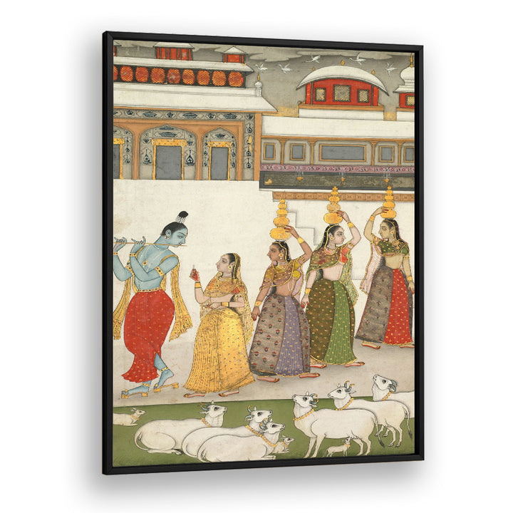 KRISHNA , INDIAN ART PAINTINGS