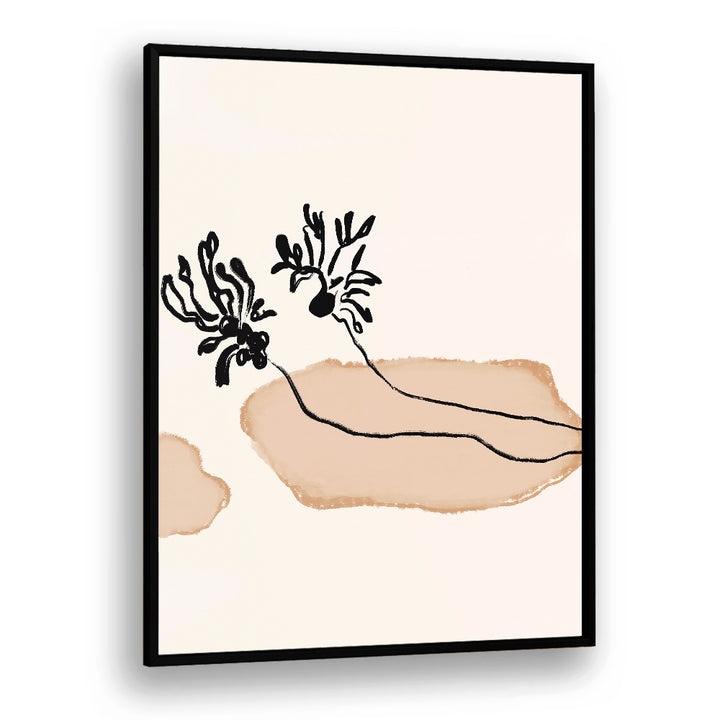 Elegant LEAVES NO I, FLORAL FLOWER PAINTINGS showcase delicate floral motifs, perfect for enhancing your living space.
