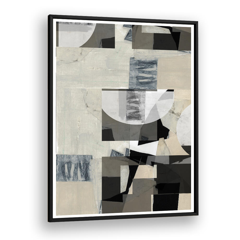 Sophisticated MONOCHROME COMPOSITION NO III, ABSTRACT PAINTINGS enhance any contemporary decor with modern artistry.