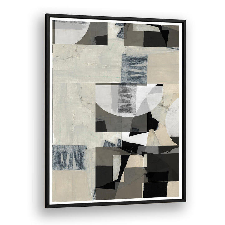 Sophisticated MONOCHROME COMPOSITION NO III, ABSTRACT PAINTINGS enhance any contemporary decor with modern artistry.