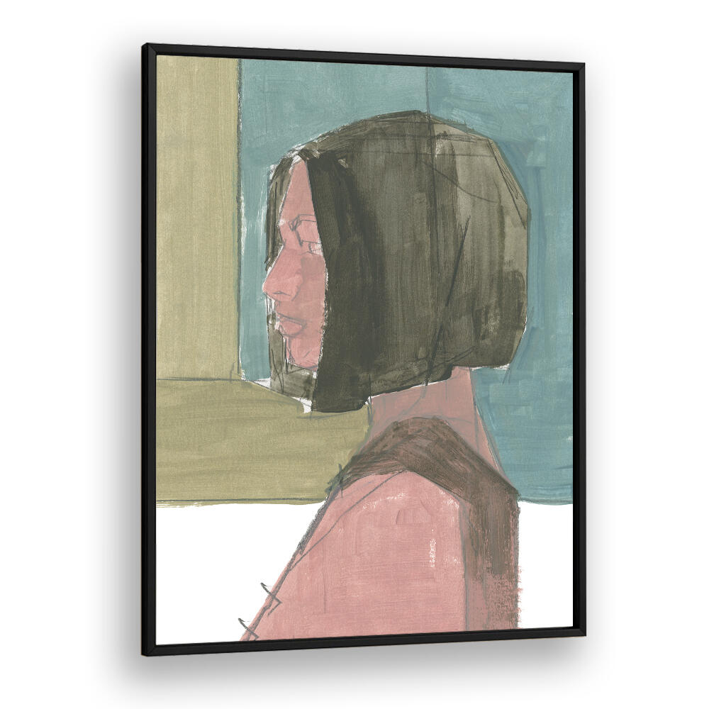 Captivating FEMALE PORTRAIT I, PORTRAITS showcasing abstract emotional expression, perfect for art lovers.