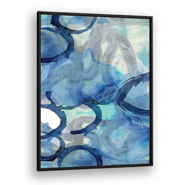 Captivating BLUE ABSTRACT SWIRLS 2, ABSTRACT PAINTINGS featuring vibrant hues and dynamic forms for your space.