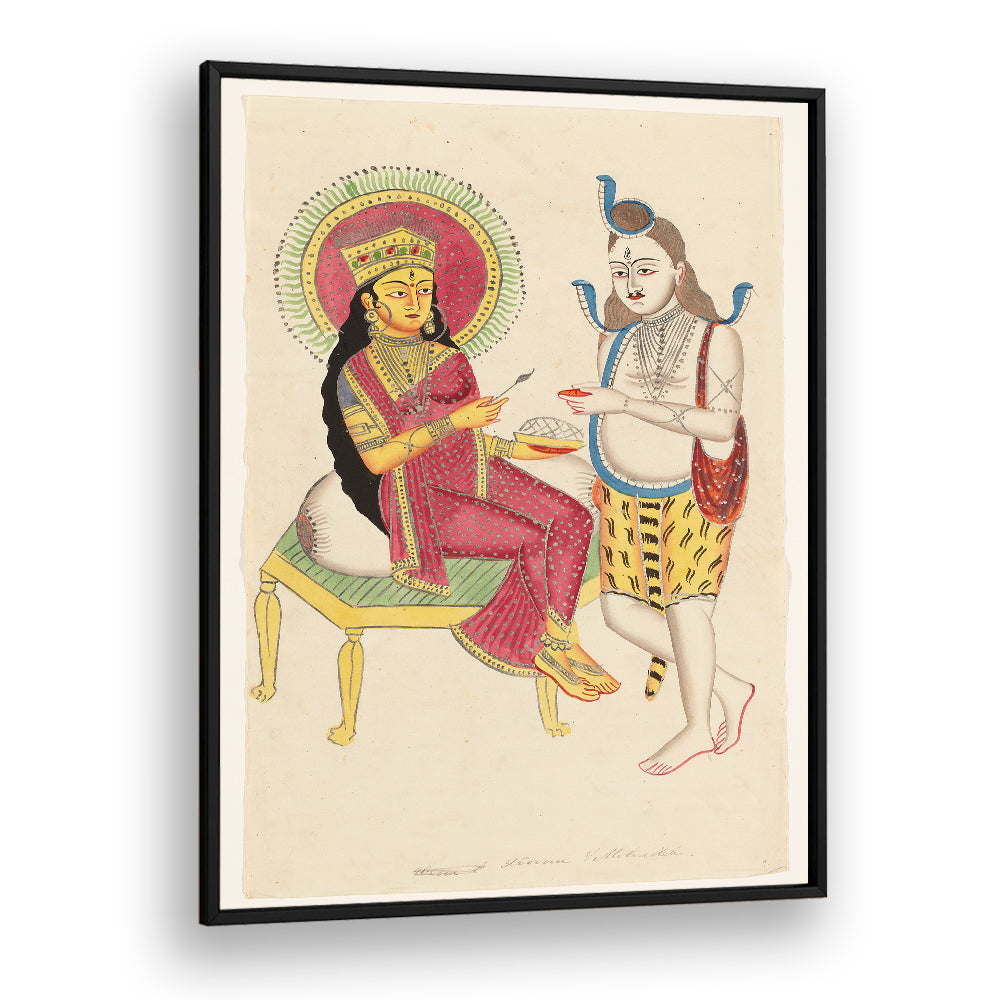 ARDHANARI , INDIAN ART PAINTINGS