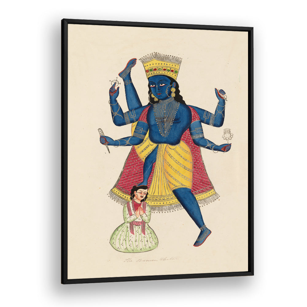 VISHNU AS VAMANA , INDIAN ART PAINTINGS