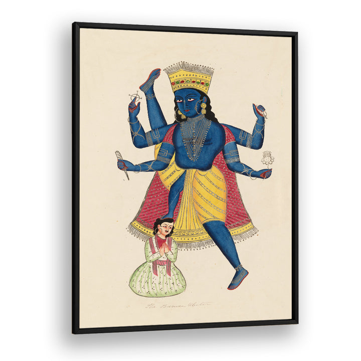 VISHNU AS VAMANA , INDIAN ART PAINTINGS