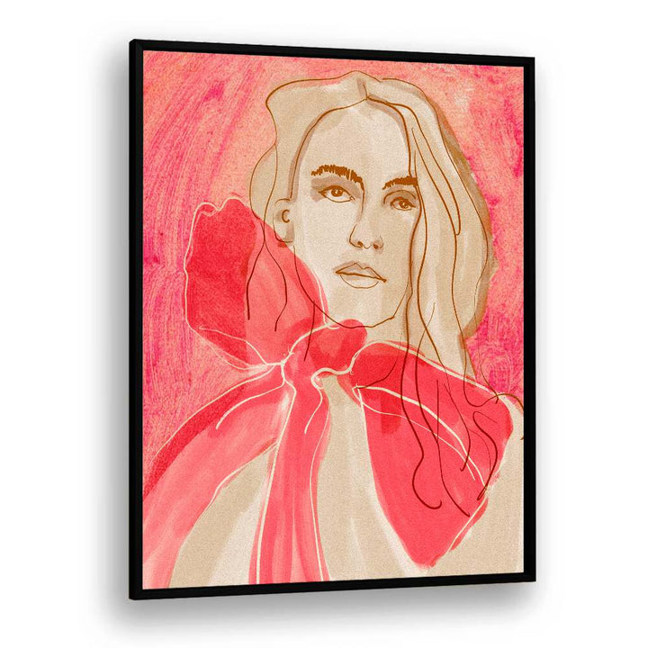 Stunning ETHERAL RED, PORTRAITS artwork features intricate illustrations with vivid red hues, perfect for any collection.